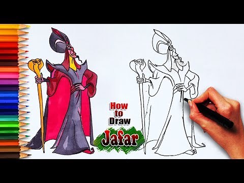How to draw Jafar | Aladdin Drawing | Easy drawing tutorials | learning for arts