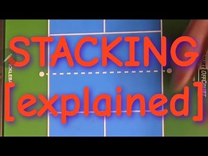 How to stack in Pickleball. Half stack and full stack
