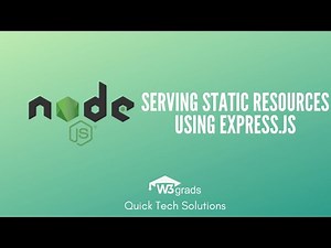 Serving Static Resources Using Express.js | Node.js Tutorial Series