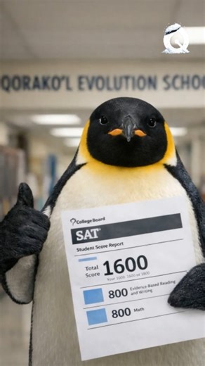 Qorakol Evolution | Matematika va IELTS markazi on Instagram: "Pingvin kabi boʻl... . . . #penguin #math #qorakolevolution"