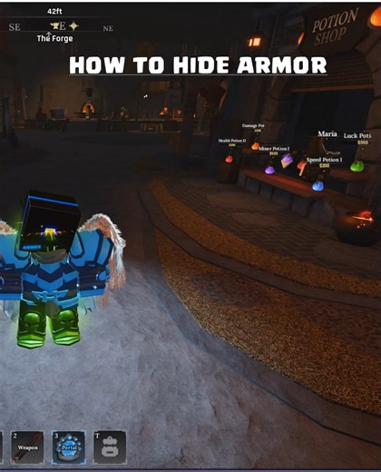 The Forge info craft on Instagram: "how to hide armor in the forge roblox #theforge #roblox"
