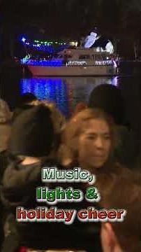 Holiday boat parade lights up the Wharf