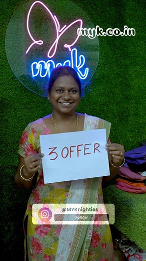 6K views · 98 reactions | Shop now at  www.myk.co.in  Free Shipping on orders above ₹500 ✨ Use code WELCOME5 to get 5% OFF on orders above ₹1000 #coimbatore #pollachi #onlineshopping #myknighties #no1shoppollachi #pollachicbehighwayshop #igreach #instaexplore #chennai #bangalore #pollachionlineshopping #coimbatoreonlineshopping #pollachishopping #achipatti #salem #madurai #salem | MYKreationz | Facebook