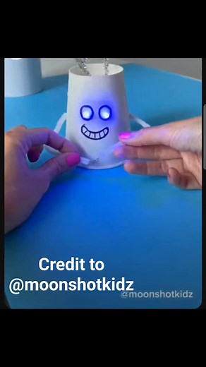 421K views · 785 reactions | Simple Electric circuit project Diy for kids Kiddoctive - Homeschooling Items needed 1.2 Led Diodes 2.coin cell battery 3.conductive copper tape 4.pipe cleaner 5.paper cup 6.marker #diy #fyp #CreditToTheOwner #reelsvideo | Kiddoctive - Homeschooling | Facebook