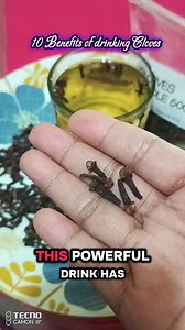 Benefits of drinking Cloves water #ClovesBenefits #herbal #healthtips #health #healthiswealth #fbreelsvideo | Elvira Adriano | Facebook