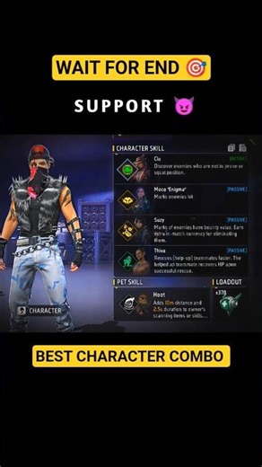 GRANDMASTER TOP REGION PLAYER BEST CHARACTER SKILL COMBINATION 🥶😈😱