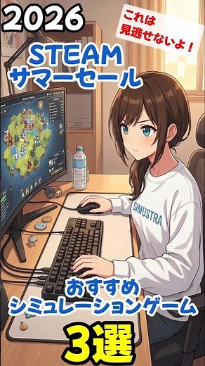 【Steamサマーセール2026】お得で安いオススメのシミュレーションゲーム3選！