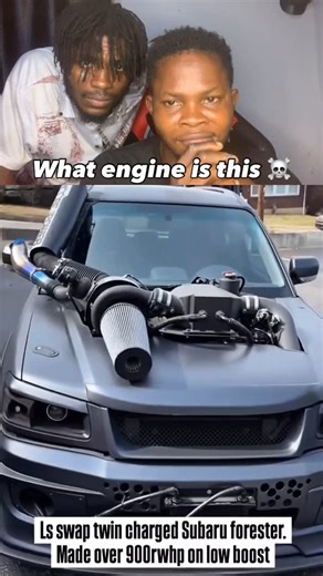 Ezeneme Christian on Instagram: "Ls swap twin charged Subaru forester. Owner? @widebodysubies #widebodysubies #subaru #wrxsti #wrxsti #forester #lsswap #reels"