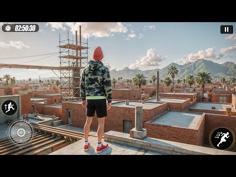 Going Up Parkour Climb Rooftop - Part 1 - Android Gameplay