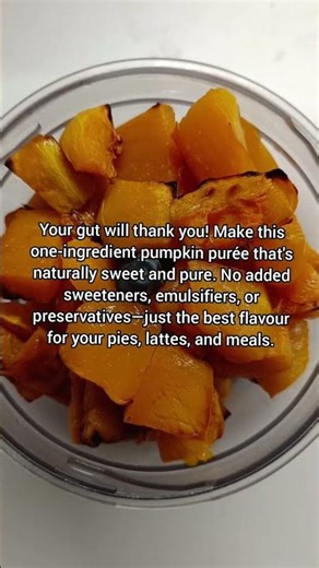 Homemade Pumpkin Puree - One ingredient pumpkin puree recipe