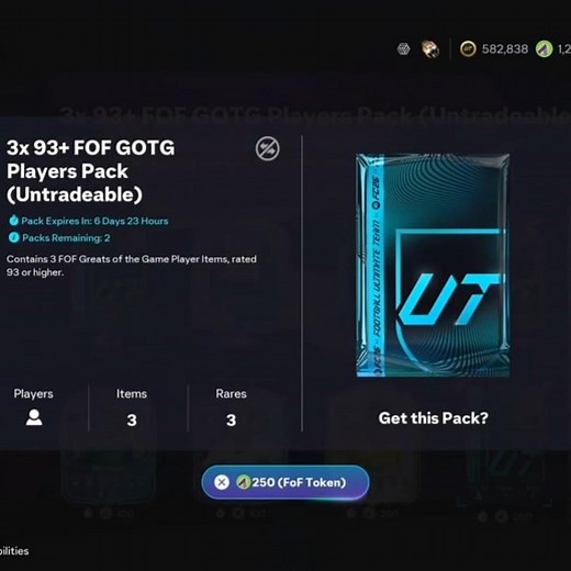 FC 26 3X 93+ FOF GOTG PLAYER PACK 🤯🔥 #fc26 #ultimateteam #fut