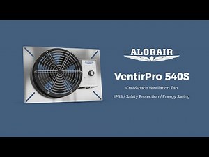 AlorAir VentirPro 540S Ventilation Fan 540CFM for Crawl Space, Attics, and Garages