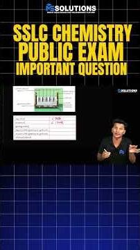 SSLC PUBLIC EXAM 2026 CHEMISTRY IMPORTANT QUESTIONS | MS SOLUTIONS
