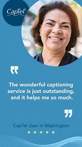 With closed captions, you don't have to worry about missing points in a conversation. #CapTel | CapTel Phone