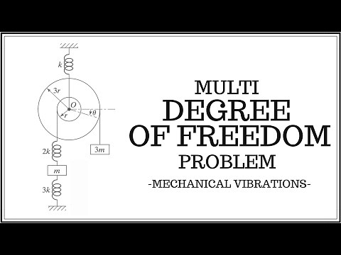 Equations of Motion for the Multi Degree of Freedom (MDOF) Problem Using LaGrange's Equations