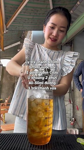 Trà chanh pha nhanh bằng trà Cozy túi lọc nè #trachanh #tradencozy