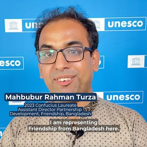 92 reactions · 4 comments | 2023 UNESCO #Literacy Prize winner Friendship is delivering education to climate-vulnerable populations living in remote islands of Bangladesh. Thanks to their education programs, students are making a true impact and inspiring their communities. Listen to Mahbubur Rahman Turza on how providing education in remote areas can change societies in every region of the world. Discover our laureates: https://on.unesco.org/3PKkKvP | UNESCO | Facebook