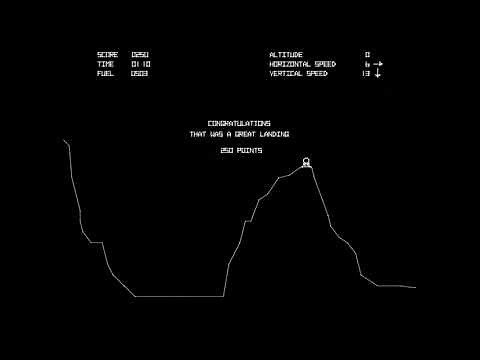 Lunar Lander - (1979) - Arcade - gameplay