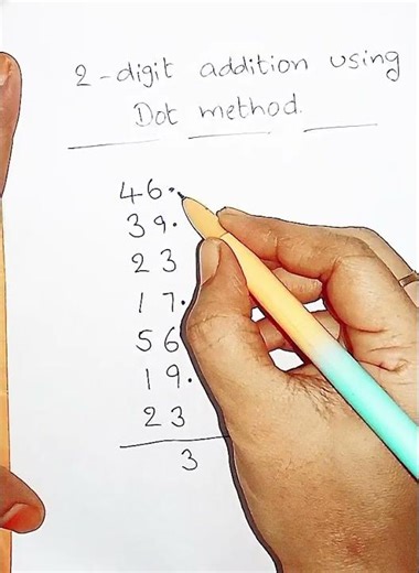 Introduction to Two digit addition using Dot method #ytshorts #maths #viralshorts #education
