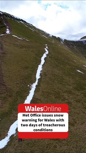 Snow and ice has been forecast for Wales this week. The Met Office has put the warning in place for Carmarthenshire, Ceredigion, Pembrokeshire and Swansea from noon on Wednesday until midnight on Thursday. The Met Office says that wintry showers will feed southwards across southwest Wales and parts of Devon and Cornwall through Wednesday and Thursday, moving well inland on brisk northerly winds. Its forecast adds: "Some snow accumulations will be possible in places, especially overnight and/or f