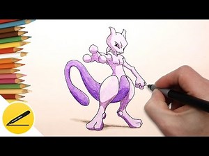 How to Draw Mewtwo (Pokemon Go) step by step | Draw Pokemon