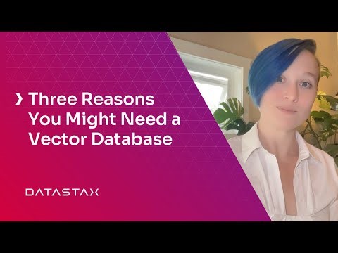Three Reasons You Might Need a Vector Database