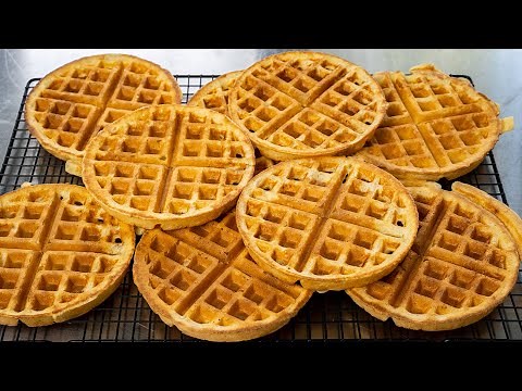Simple Sourdough Waffles (Using Starter Discard)