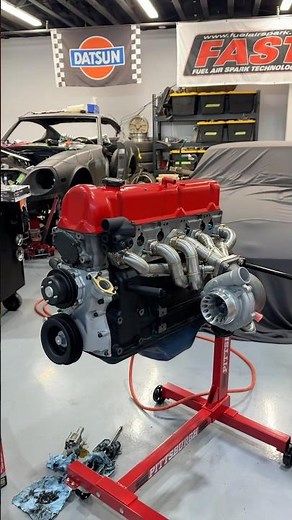 Datsun 280z engine cerakoted and ready to go in #l28 #datsun #datsun240z