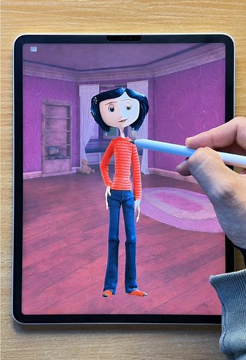 Coraline Glow Up Art Transformation Using Procreate