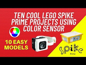 Ten cool LEGO SPIKE PRIME projects using COLOR SENSOR