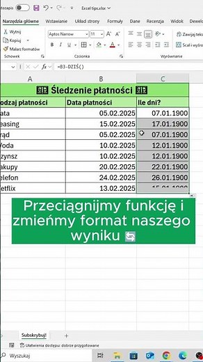 📅 Kalendarz Płatności w Excelu 💸 – Szybko i Prosto! 💡 #excel #exceltips #kalendarz #kursexcel