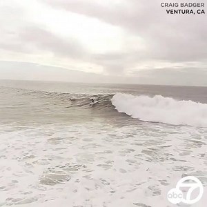 511K views · 7.8K reactions | Not here, but so cool  Playful dolphins joined a Thousand Oaks firefighter as he surfed off the Ventura coast! From @abc7la #grateful | Newport Beach, California | Facebook