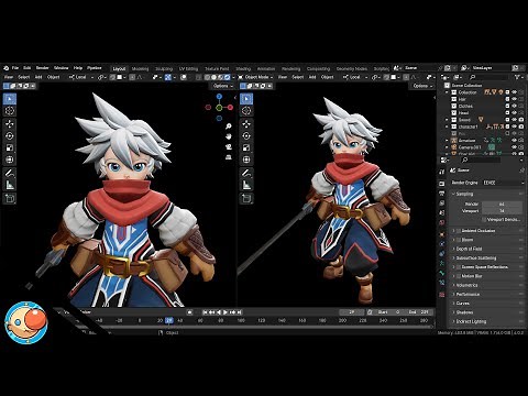 Making a Game-Ready Stylized Character in Blender (Full Workflow)