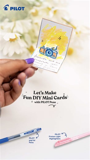 Got something you want to say… but make it personal? DIY mini cards PILOT Pop’lol Pens = smooth writing, vibrant colour, and space for real thoughts. Small card. Big meaning. #PilotPen #PilotPenME #Stationary #MiniCards #DIY