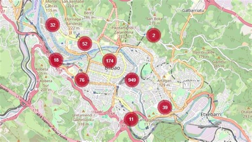 ¿Cuántos pisos turísticos hay en tu calle? Busca en este mapa | El Correo