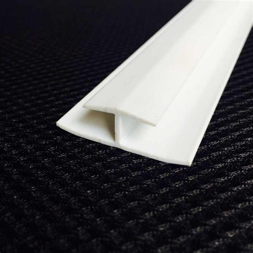 White PVC Clip UPVC H Channel Profile Plastic Ceiling Cladding Panel H Section Joint Trim
