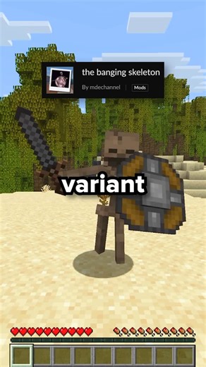 Redberet on Instagram: "Minecraft: Skyrim Skeleton Mod #reels #minecraft #minecraftmemes"