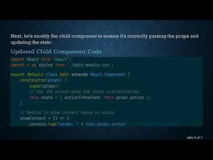 How to Pass Values to Props and Set State in React Components