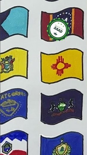 50 USA states 🇺🇸 with flags | 50 States song with flags Fifty Nifty States Song