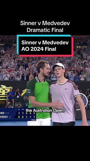 Jannik Sinner vs Medvedev: AO 2024 Final Epic Moments
