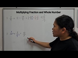MULTIPLYING FRACTION AND WHOLE NUMBER - Videos For Kids
