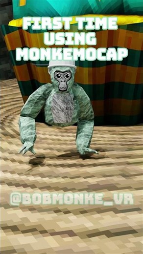 Using MonkeMocap #gorillatag #gtag #vr #animation #3d #3danimation #mocap #viral #shorts #subcribe