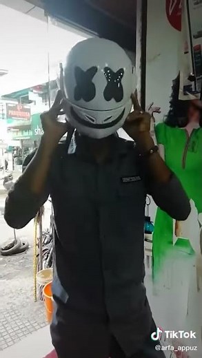 How to make a marshmallow mask . (Helmet)