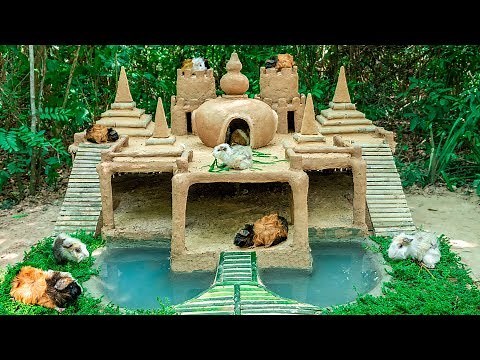 Build Most Beautiful Guinea Pig House With 7 Towers Temple And Tiny Swimming Pool