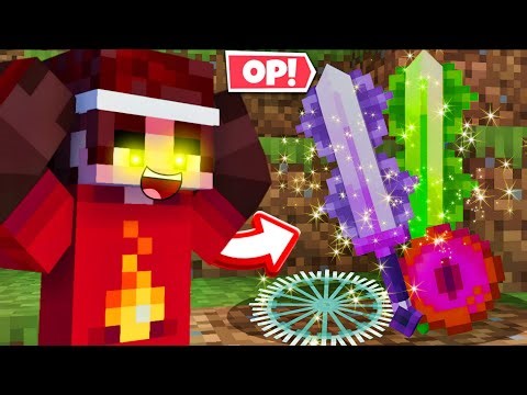 Minecraft But DIRT Drops CUSTOM OP Items