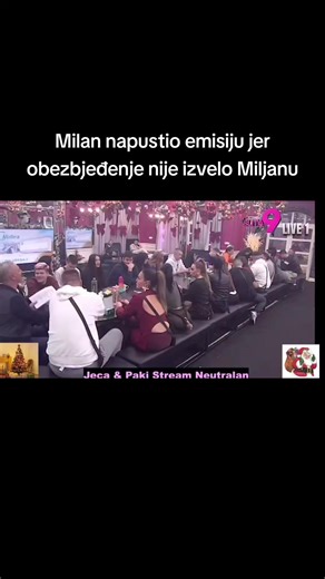 Milan napustio emisiju jer obezbjeđenje nije izvelo Miljanu #elita9 #balkan #balkantiktok #zadruga #rijaliti