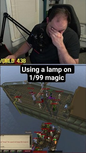 lamp on 1/99 Magic Level #runescape #gaming