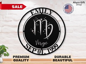 Custom Virgo Sign Horoscope Sign Wall Art Zodiac Sign Horoscope Sign Birthday Astrology Sign Gift Zodiac Gift Virgo Gift for Virgo Wall Art - Etsy