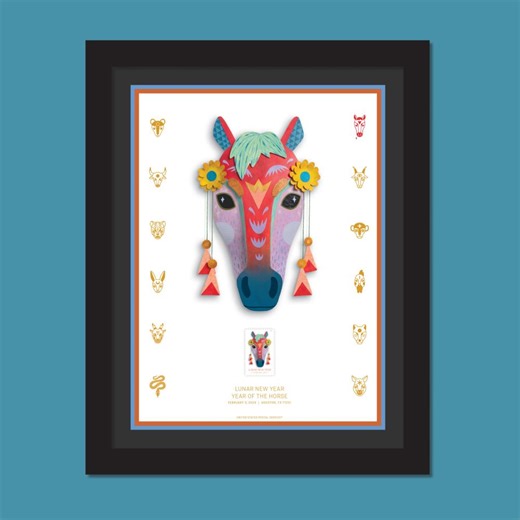 Lunar New Year • Year of the Horse Framed Stamp — Stamps Forever