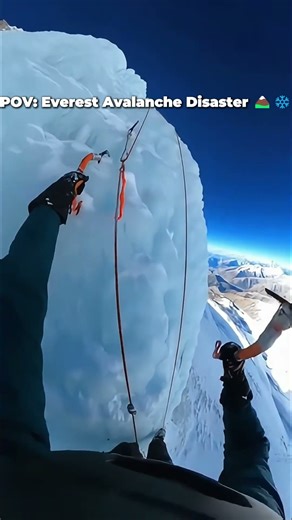 POV: Everest Avalanche Disaster 🏔️❄️ #shorts #everest